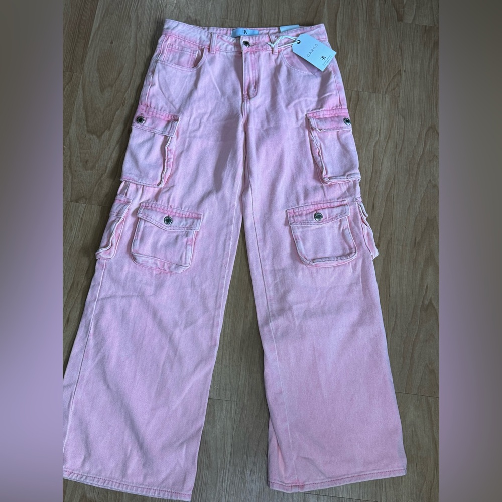 NWT Flying Angel Cargo Pink Jeans